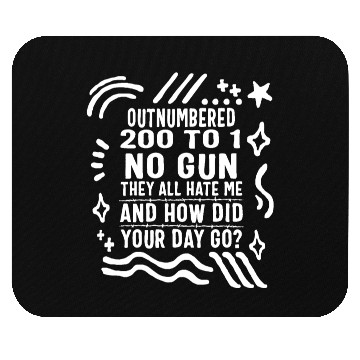 Discover Correctional Officer Mouse Pads, Out Numbered 200 To 1