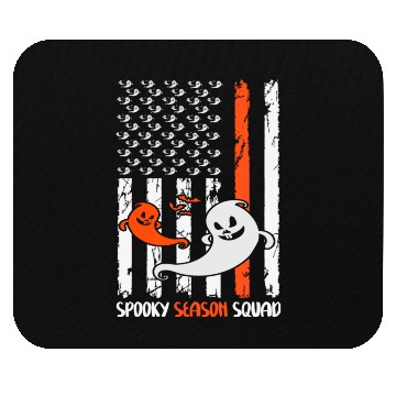 Discover Groovy Halloween Spooky Season Squad US Flag Mouse Pads
