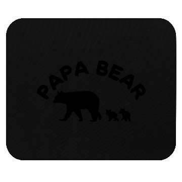 Discover Papa Bear With 2 Two Cubs Dad Father Mouse Pads