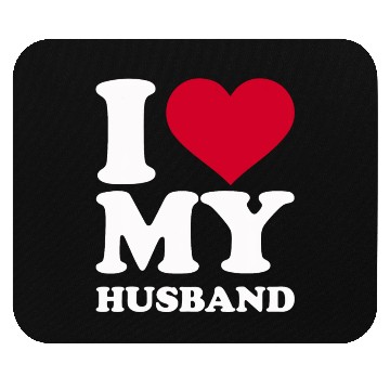 Discover I love my husband Mouse Pads