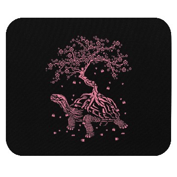 Discover Turtle With A Bonsai Tortoise Funny Nature Ocean Mouse Pads