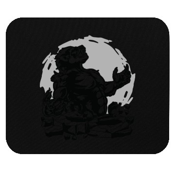 Discover Halloween Monster Line Art Werewolf Horror Mouse Pads