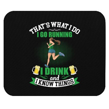 Discover I Go Running Funny Beer Mouse Pads