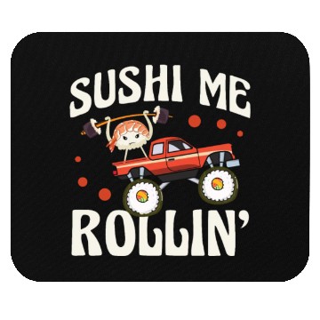 Discover Sushi Me Rollin' Japanese Foodie I Love Sushi Mouse Pads