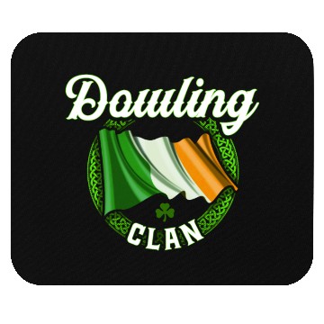Discover Dowling Surname Irish Last Name Ireland Flag Mouse Pads