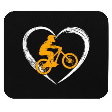 Discover mountain bike love Mouse Pads