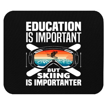 Discover Skiing Education Saying Skier Gift Mouse Pads