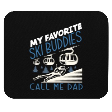 Discover Skiing Dad Skier Father Gift Mouse Pads