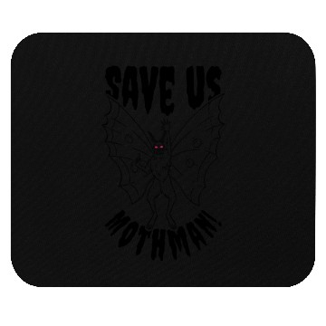 Discover Halloween Mothman Mythical Line Art Beast Monster Mouse Pads