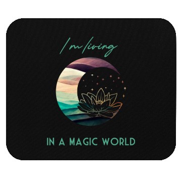 Discover Magic Spiritual Desert Moon Water Lily Mouse Pads