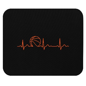 Discover basketball Heart beat Mouse Pads