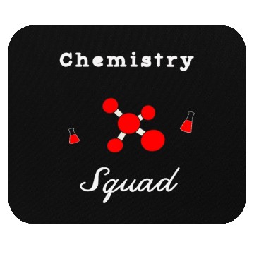 Discover Red Chemistry Science Lab Organic Chem Squad Mouse Pads
