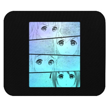 Discover Kawaii Pastel Goth Anime Girls Mouse Pads