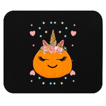 Discover Cute Unicorn Pumpkin - Halloween Mouse Pads