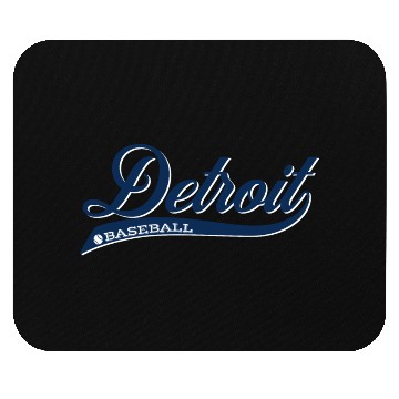 Discover Vintage Detroit Script Baseball Mouse Pads