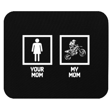 Discover Dirt Bike Mom Biker Motorcycle Motocross Mom Mouse Pads