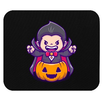 Discover Vampire In A Creep Pumpkin - Halloween Mouse Pads