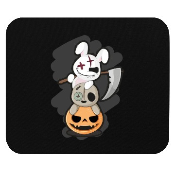 Discover Grim Reaper Killer Bunny - Halloween Mouse Pads