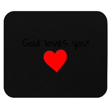 Discover GOD Loves You, Positive Quote Mouse Pads