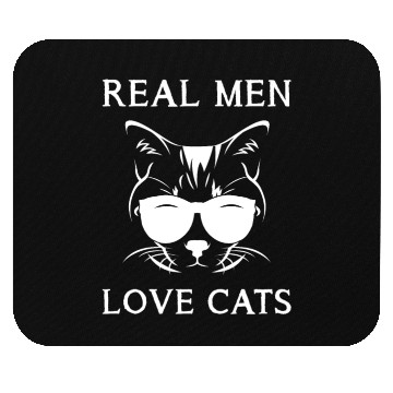 Discover Real Men Love Cats Cat Man Cat Lover Mouse Pads