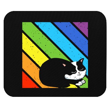 Discover LGBT Supporter Pride Ally Cat Lover Rainbow Pride Mouse Pads