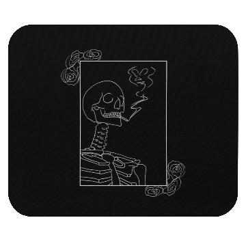 Discover Death with zigarette Mouse Pads