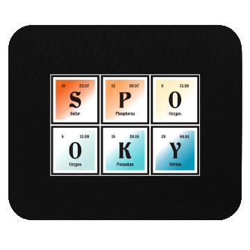 Discover Spooky | Periodic Table of Elements Mouse Pads