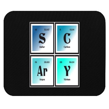 Discover Scary | Periodic Table of Elements Mouse Pads