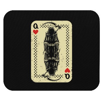 Discover Santa Muerte Calavera Mexico Skeleton Poker Card D Mouse Pads