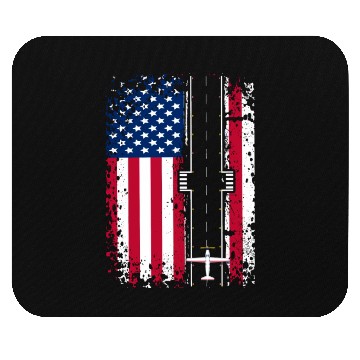 Discover Patriotic Aviation Flight Us Flag Best Pilot Mouse Pads
