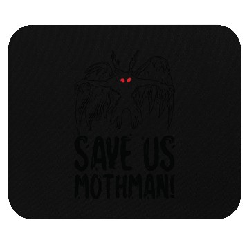 Discover Halloween Mothman Mythical Line Art Beast Monster Mouse Pads