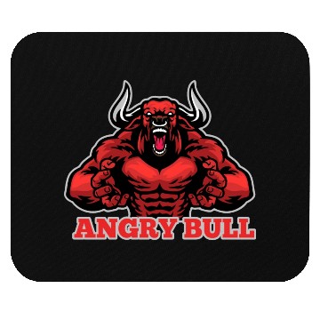 Discover Angry Bull Design Mouse Pads
