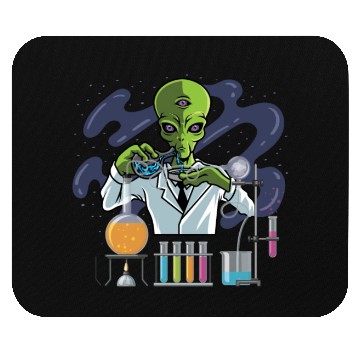 Discover Psychedelic Alien Lab Technician Gift Mouse Pads