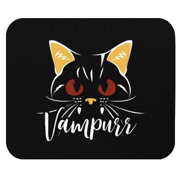 Discover Vampurr Vampire Trick Or Treating Cat Halloween Mouse Pads