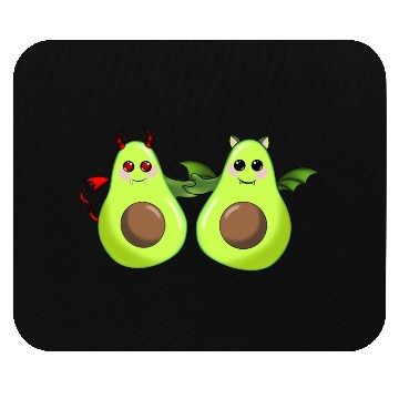 Discover Devil and bat avocado friends Mouse Pads