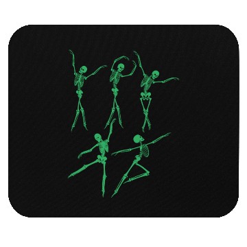 Discover Green Dancing Skeleton Mouse Pads