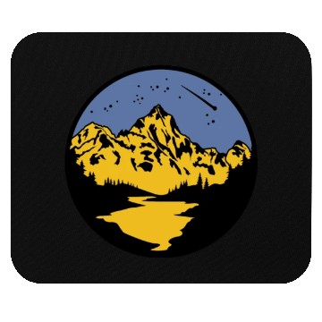 Discover Nature Lover Midnight Sky Hiking Camping Outdoor Mouse Pads
