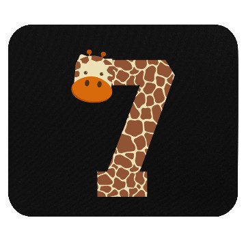 Discover Seven Year Old Giraffe Costume 7th Birthday Gift Mouse Pads
