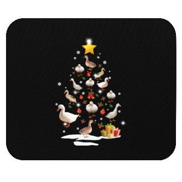 Discover Duck Christmas Tree Duck Xmas Funny Gift Mouse Pads