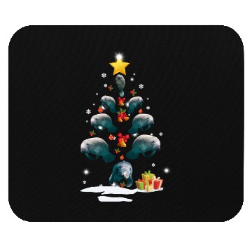 Discover Dolphin Christmas Tree Dolphin Xmas Funny Gift Mouse Pads