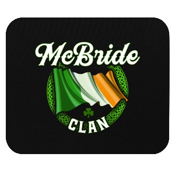 Discover Mcbride Surname Irish Last Name Ireland Flag Mouse Pads