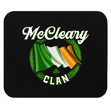 Discover Mccleary Surname Irish Last Name Ireland Flag Mouse Pads