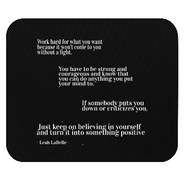 Discover You have to be strong and courageous Mouse Pads
