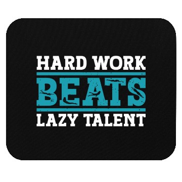 Discover Swimmer Swimming Hard Work Beats Lazy Talent Mouse Pads