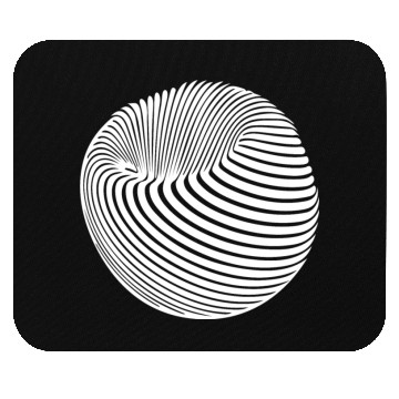 Discover Geometric Sphere Body With Stripes Mouse Pads