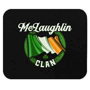 Discover Mclaughlin Surname Irish Last Name Ireland Flag Mouse Pads