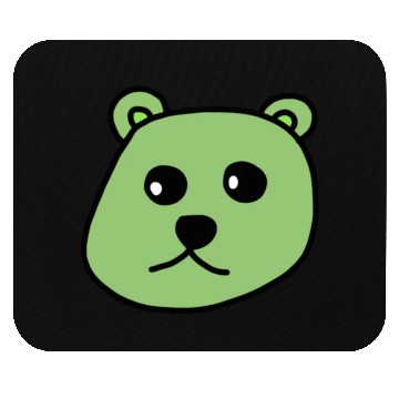 Discover green teddy bear Mouse Pads