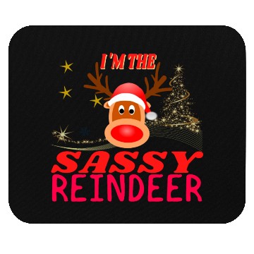Discover Im The Sassy Reindeer Christmas Mouse Pads
