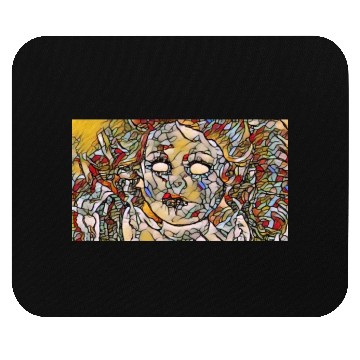 Discover Creepy Haunted Doll Tainted Mouse Pads
