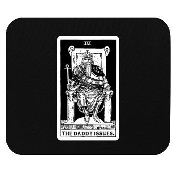 Discover The Daddy Issues - Emperor Tarot Card Mouse Pads